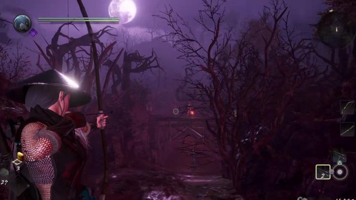 Then follow the path that the group was patrolling - The Forest Veiled in Darkness | NiOh 2 Walkthrough - Side missions - NiOh 2 Guide