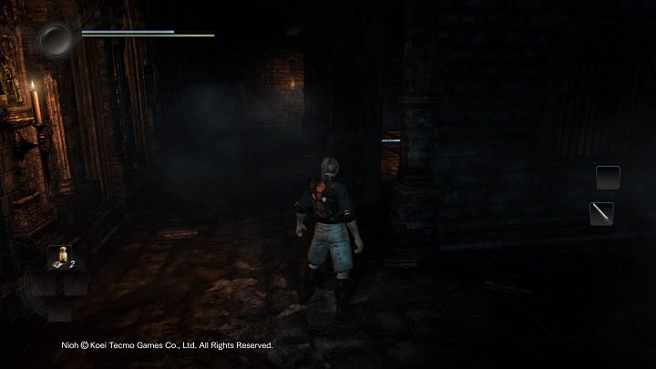 The way forward leads us to the room shown on the screenshot - The Man with the Guardian Spirit | Main missions | NiOh - Main missions - NiOh Game Guide