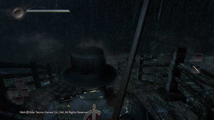 Defeat the patrolling guard and take a look inside the chest that can be found underneath the wooden stairs which youve used to access the area - The Man with the Guardian Spirit | Main missions | NiOh - Main missions - NiOh Game Guide