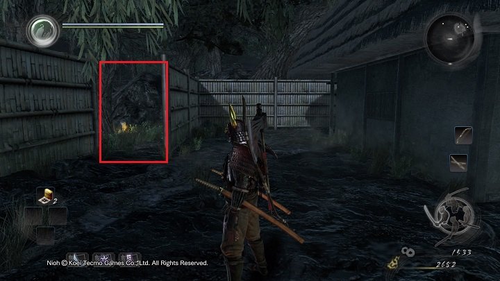 Take a look at the passageway on the left (marked with a red rectangle) - Isle of Demons part 1 | Main missions | NiOh - Main missions - NiOh Game Guide