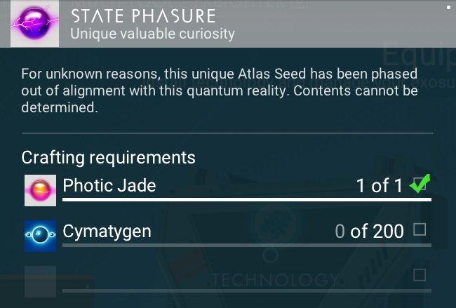 After creating Photic Jade, you will be able to create the State Phasure - No Mans Sky: Crafting, all items - No Mans Sky: Atlas Path - No Mans Sky Game Guide
