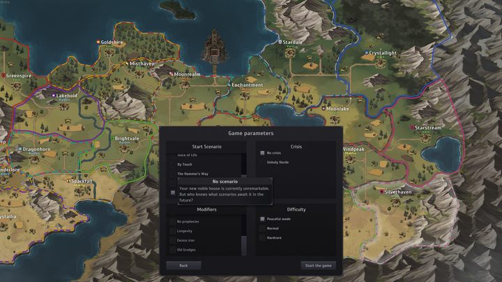 However, if you want to start your own scenario, you can do it from the main menu of the game by clicking the New Game option - Norland: Tips and tricks - Basics - Norland Guide