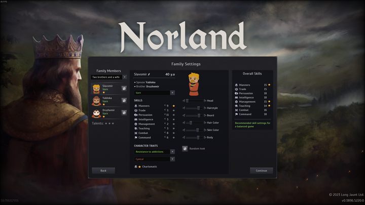 Let's go back to the family creation window for a moment - Norland: Tips and tricks - Basics - Norland Guide