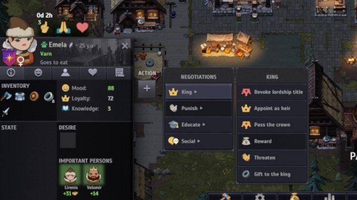 Also remember that some actions can only be performed by the king - Norland: Lords management - Basics - Norland Guide