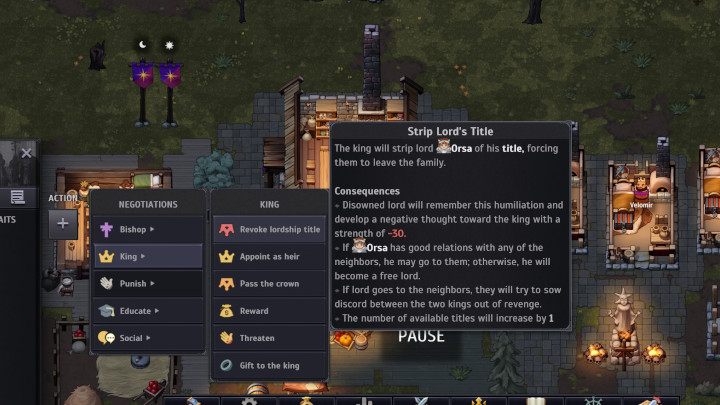 You can create space by marrying women off to other kingdoms or simply removing someone's title - Norland: How to manage a family? - FAQ - Norland Guide