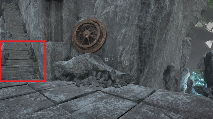 After returning from the ruins, leave the room and turn left - Kaptar ruins, shortcuts, and Farleys bedroom | Walkthrough - Walkthrough - Obduction Game Guide