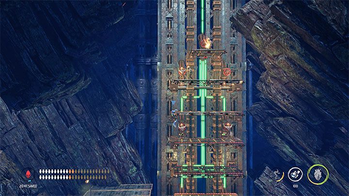 Platinum badge requirements: Save 47 Mudokons - Oddworld Soulstorm: Badges (challenges), the Mines - list, walkthrough - 11: The Mines - Oddworld Soulstorm Guide