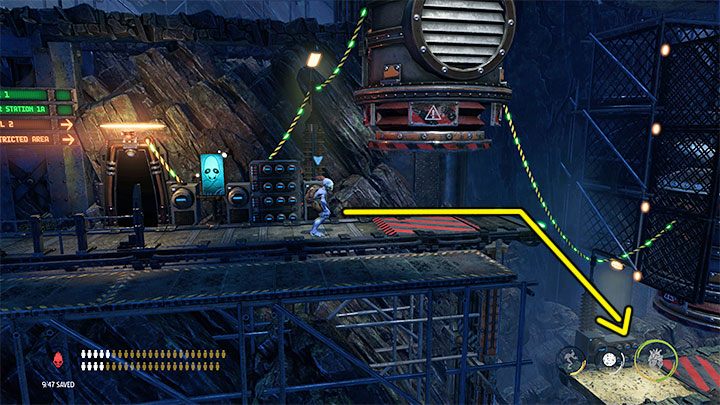 We can leave this location now - Oddworld Soulstorm: Descent to Level 2, The Mines - guide, walkthrough description - 11: The Mines - Oddworld Soulstorm Guide