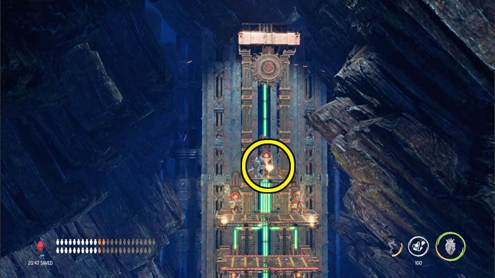 Do not recruit Mudokons from the tower too quickly - Oddworld Soulstorm: Find a Way to Level 3, the Mines - walkthrough - 11: The Mines - Oddworld Soulstorm Guide