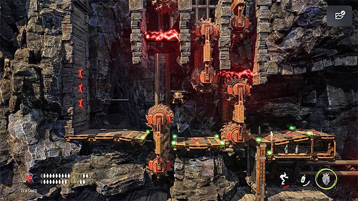 We have to follow the established route and avoid interacting with the working machinery - Oddworld Soulstorm: Disposing of the snipers, Sorrow Valley - walkthrough - 5: Sorrow Valley - Oddworld Soulstorm Guide