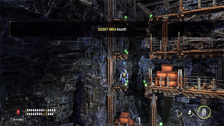 A Secret Area can also be found in this location (pictured above) - Oddworld Soulstorm: Disposing of the snipers, Sorrow Valley - walkthrough - 5: Sorrow Valley - Oddworld Soulstorm Guide