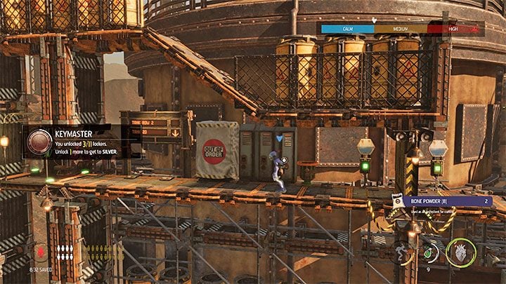 We can start exploring the Tank Row 2 zone after we've used the cargo car for the first time - Oddworld Soulstorm: Crossing Tank Row 2D, Phat Station - walkthrough - 6: Phat Station - Oddworld Soulstorm Guide