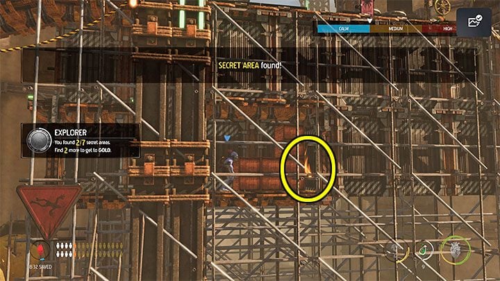 At the top, we recruit 2 Mudokons and use the work wheel - Oddworld Soulstorm: Crossing Tank Row 2D, Phat Station - walkthrough - 6: Phat Station - Oddworld Soulstorm Guide