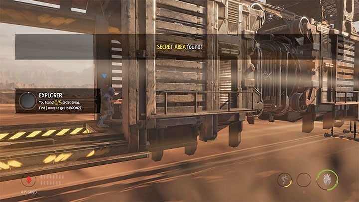 Platinum badge requirements: Find 5 Secret Areas - Oddworld Soulstorm: Badges (challenges), the Hijack - list, walkthrough - 7: The Hijack - Oddworld Soulstorm Guide