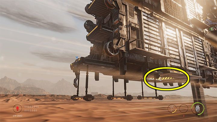 We begin the mission at the very end of the train and as we move towards the locomotive, we will be able to find and recruit Mudokons - Oddworld Soulstorm: Freeing Mudokons from the cars, the Hijack - walkthrough - 7: The Hijack - Oddworld Soulstorm Guide