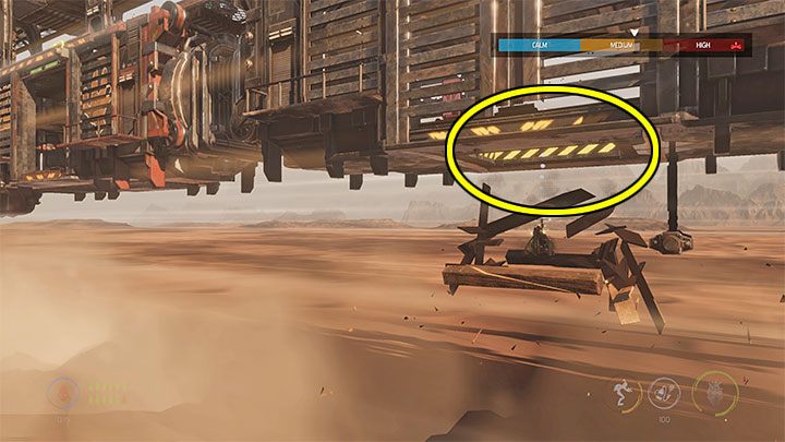 We're leaving the escorted Mudokons in the back - Oddworld Soulstorm: Freeing Mudokons from the cars, the Hijack - walkthrough - 7: The Hijack - Oddworld Soulstorm Guide