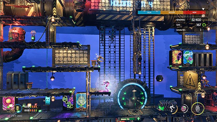 In the next phase of the confrontation, we focus on the left area, where standard Sligs may appear - Oddworld Soulstorm: Holding Pen 5-1, Escape - guide - 13: Escape - Oddworld Soulstorm Guide