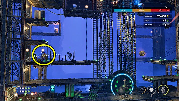 Abe needs to be interested in the left shelf of the picture next - Oddworld Soulstorm: Holding Pen 5-1, Escape - guide - 13: Escape - Oddworld Soulstorm Guide