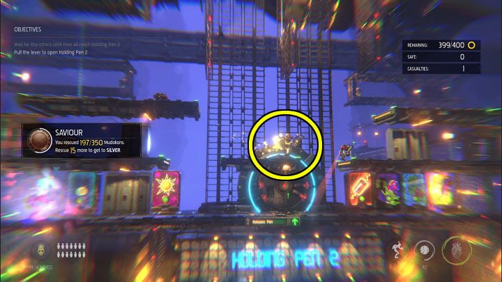 At Holding Pen 2, there are 3 opponents by default and we don't get rid of all of them - Oddworld Soulstorm: Holding Pen 5-1, Escape - guide - 13: Escape - Oddworld Soulstorm Guide