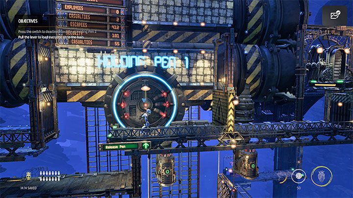 There will be no more fighting on the top floor - Oddworld Soulstorm: Holding Pen 5-1, Escape - guide - 13: Escape - Oddworld Soulstorm Guide