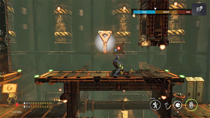 You'll find the key while playing the 6 - Oddworld Soulstorm: Keys - full list - Finders & Secrets - Oddworld Soulstorm Guide