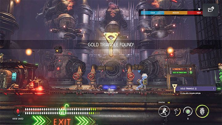 After Mudokons are freed, a Slig with a minigun will appear - Oddworld Soulstorm: Keys - full list - Finders & Secrets - Oddworld Soulstorm Guide