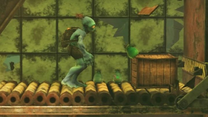 Platinum badge requirements: Destroy 20 objects - Oddworld Soulstorm: Badges (challenges), Slig Barracks - list, walkthrough - 9: Slig Barracks - Oddworld Soulstorm Guide