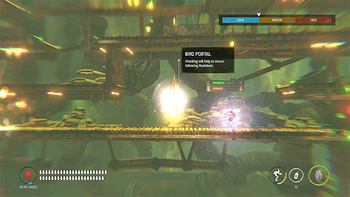 Platinum badge requirements: Save 45 Mudokons - Oddworld Soulstorm: Badges (challenges), Slig Barracks - list, walkthrough - 9: Slig Barracks - Oddworld Soulstorm Guide