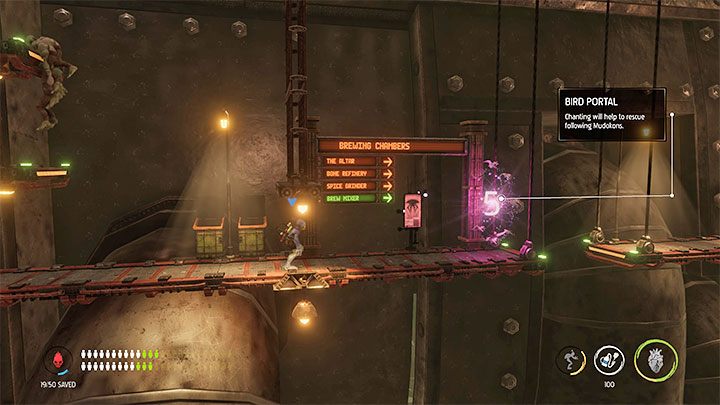 Call all Mudokons recruited in this location - Oddworld Soulstorm: Activating 5 Brewing Chambers - walkthrough - 17: Eye of the Storm - Final - Oddworld Soulstorm Guide