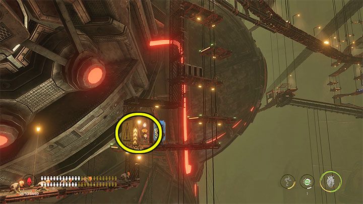 Additionally, the secret location contains a Moolah Gate, which has been marked in the picture - Oddworld Soulstorm: Activating 5 Brewing Chambers - walkthrough - 17: Eye of the Storm - Final - Oddworld Soulstorm Guide