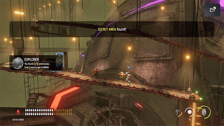 After reaching the new balconies, head to the right - Oddworld Soulstorm: Activating 5 Brewing Chambers - walkthrough - 17: Eye of the Storm - Final - Oddworld Soulstorm Guide