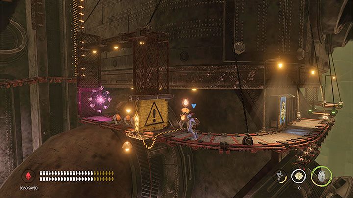 Keep moving left to reach the last Secret Area - Oddworld Soulstorm: Activating 5 Brewing Chambers - walkthrough - 17: Eye of the Storm - Final - Oddworld Soulstorm Guide