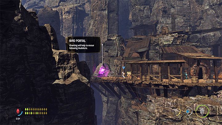 In the Secret Area you will find a hidden Royal Jelly and 4 optional Mudokons - Oddworld Soulstorm: Healing sick Mudokons, the Funicular - walkthrough - 4: The Funicular - Oddworld Soulstorm Guide