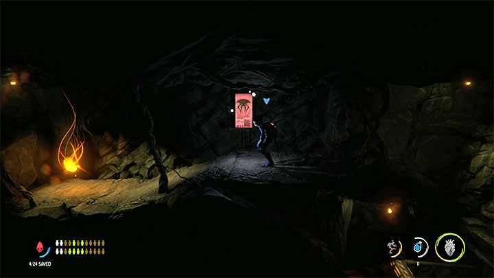 Leaping between the bars and edges will allow us to continue climbing, but we need to watch out for the moving blades and only continue climbing and bouncing to the right when the path is safe - Oddworld Soulstorm: Healing sick Mudokons, the Funicular - walkthrough - 4: The Funicular - Oddworld Soulstorm Guide