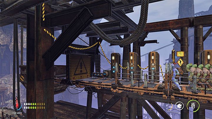 This task goal can only be completed once the seven "mandatory" sick Mudokons have been found and healed - Oddworld Soulstorm: Healing sick Mudokons, the Funicular - walkthrough - 4: The Funicular - Oddworld Soulstorm Guide