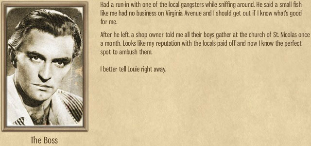 Your money flow will soon be closed. - Virginia ave - Act I - Omerta: City of Gangsters - Game Guide and Walkthrough