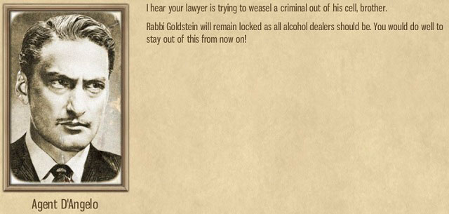 Your brother took it upon himself to hinder your every move. - North Carolina Ave - Act II - Omerta: City of Gangsters - Game Guide and Walkthrough