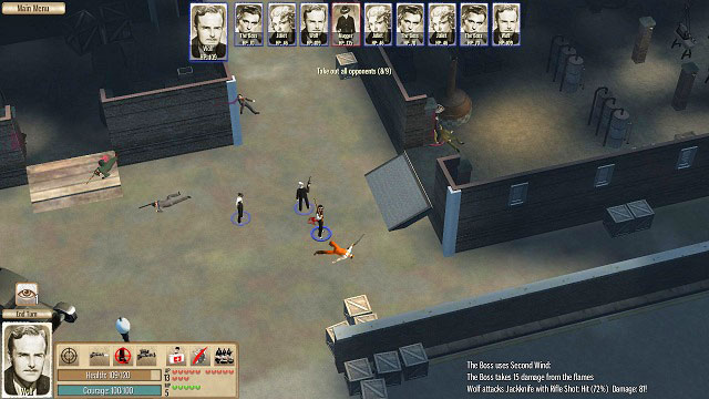 The first of two encounters - take back your alcohol supplies. - Mediterranean Ave - Act III - Omerta: City of Gangsters - Game Guide and Walkthrough