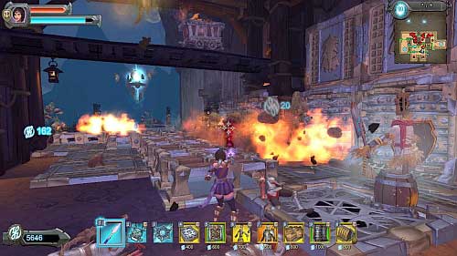 Set barricades behind the second tracks on the right side (P4) to create a narrow path near the wall - Level 7 - Precipice - Walkthrough - Orcs Must Die! 2 - Game Guide and Walkthrough