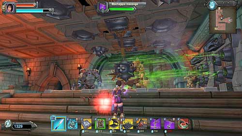 Enemies will attack from two entrances (W1, W2) but their road will concur in one place, so you have to make one kill box on the top of the stairs (P1) - Level 8 - Servant Entrance - Walkthrough - Orcs Must Die! 2 - Game Guide and Walkthrough