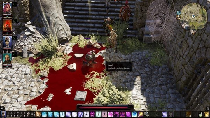 Blood extinguished the flames. Now, it is time to use Bless spell. - The Historian - How to douse the Hellfire status in Divinity Original Sin 2? - FAQ - Divinity Original Sin 2 Guide
