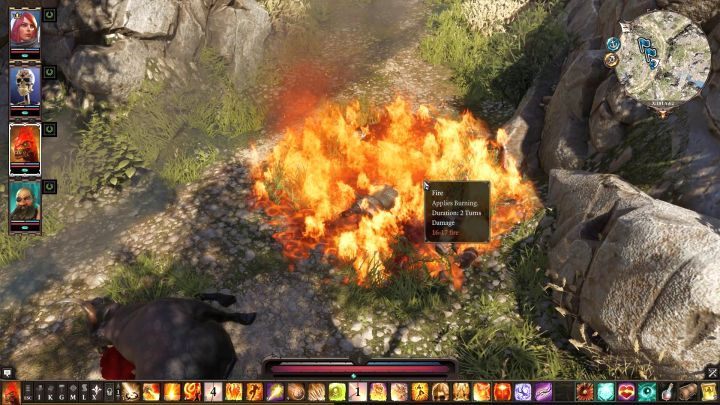 One of the basic effects in the game - Fire. - The basic effects in the game in Divinity Original Sin 2 - Effects and combinations - Divinity Original Sin 2 Guide