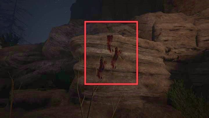 Record the birds Dead birds #25), and then climb up the ledge with bloodstains on the right - Heretic Cave | Genesis | Walkthrough - Genesis - Outlast 2 Game Guide