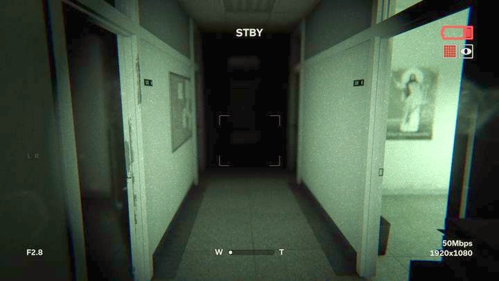 Move towards the toilet and turn right - St. Sybil Administration | Job | Walkthrough - Job - Outlast 2 Game Guide
