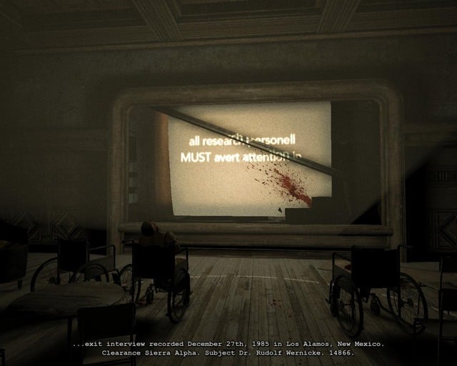 You can either watch the movie or proceed further - Return to the Administration Block | Walkthrough - Walkthrough - Outlast Game Guide & Walkthrough