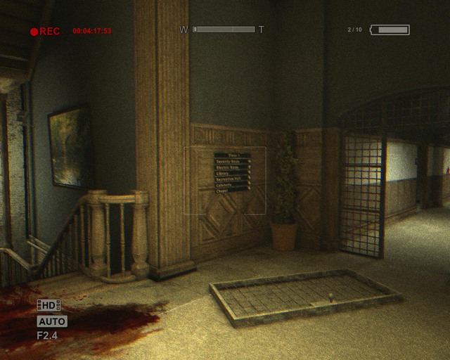 On the right, the unhinged door - Administration Block | Walkthrough - Walkthrough - Outlast Game Guide & Walkthrough