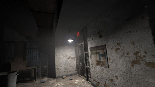 Having the key, go back the same way - Vocational Block - Game Walkthrough - Outlast: Whistleblower - Game Guide and Walkthrough