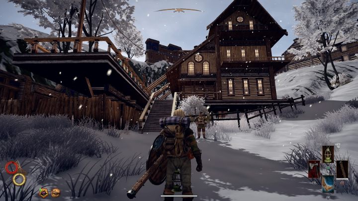 The helmet of the set can be found on the roof of a large building located near the inn in Cierzo. - How do I get unique Skeleton Armor Set in Outward? - FAQ - Outward Guide