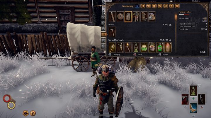 If you want to protect yourself from the cold, choose clothes with a high coefficient of protection against cold weather. - How to warm up the character in Outward? - FAQ - Outward Guide