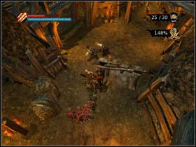 Head up the stairs (#1) to the wooden platform and youll see some elves imprisoned - Retrieve the gold from the mine - Walkthrough - Overlord - Game Guide and Walkthrough